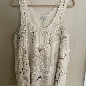 lucky Brand beaded holiday top
